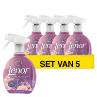 Lenor Aanbieding: Lenor kledingverfrisser & kreukverwijderaar Exotic Bloom (5 flessen - 500 ml)  SLE00305