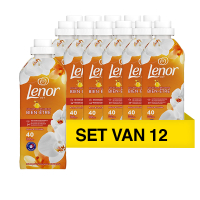 Lenor Aanbieding: Lenor wasverzachter Amber & Orchidee 840 ml (12 flessen - 480 wasbeurten)  SLE00517