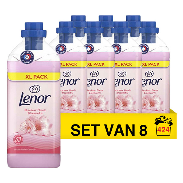 Lenor Aanbieding: Lenor wasverzachter Bloemenfris 1113 ml (8 flessen - 424 wasbeurten)  SLE00375 - 1