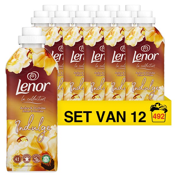 Lenor Aanbieding: Lenor wasverzachter Gouden Orchidee 861 ml (12 flessen - 492 wasbeurten)  SLE00343 - 1