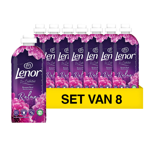 Lenor Aanbieding: Lenor wasverzachter Relax Bloemenboeket 1155 ml (8 flessen - 440 wasbeurten)  SLE00523 - 1