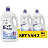 Lenor Professional Aanbieding: Lenor Professional Soft Cotton 4 liter (3 stuks - 600 wasbeurten)  SLE00591