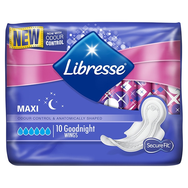 Libresse Maxi Goodnight Maandverband (10 stuks) SLI00012 - 1