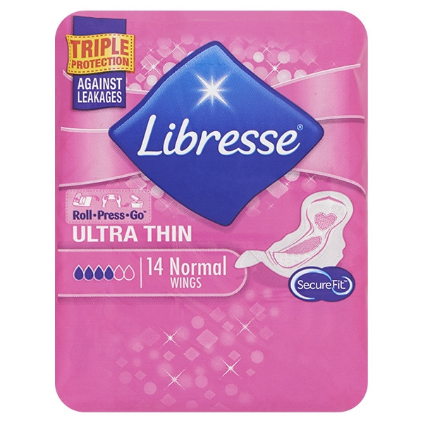 Libresse Normal Ultra Thin Maandverband | Vleugels (14 stuks) SLI00015 - 1