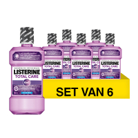 Listerine Aanbieding: 6x Listerine Total Care Clean Mint mondwater (500 ml)  SLI00033
