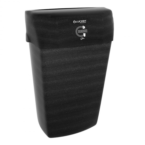 Lucart EcoNatural Flow Afvalbak | 23 liter | Zwart | 892512 SLU00076 - 1