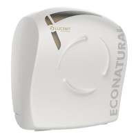 Lucart EcoNatural Flow Handdoekrol Dispenser | Wit | 892521 SLU00050