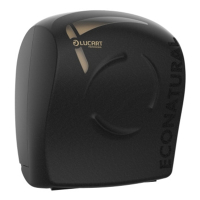 Lucart EcoNatural Flow Handdoekrol Dispenser | Zwart | 892520 SLU00052