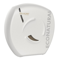 Lucart EcoNatural Flow Jumbo Toiletpapier dispenser | Groot | Wit | 892518 SLU00066