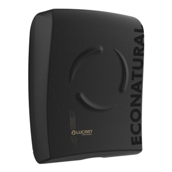 Lucart EcoNatural Flow Vouwhanddoek Dispenser | Zwart | 892509 SLU00056 - 1