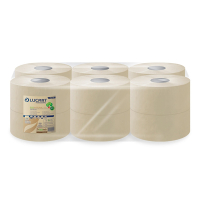 Lucart EcoNatural Mini-Jumbo Toiletpapier | 2-laags | 12 rollen | 180 m | 750 vel | Bruin | 812149 SLU00044