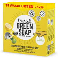 Aanbieding: 3x Marcel's Green Soap All-In-One Vaatwastabletten (25 tabletten) SMA00349