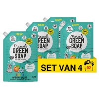 Marcel's Green Soap Aanbieding: 4x Marcel's Green Soap wasmiddel perzik en jasmijn navulling (23 wasbeurten)  SMA00278