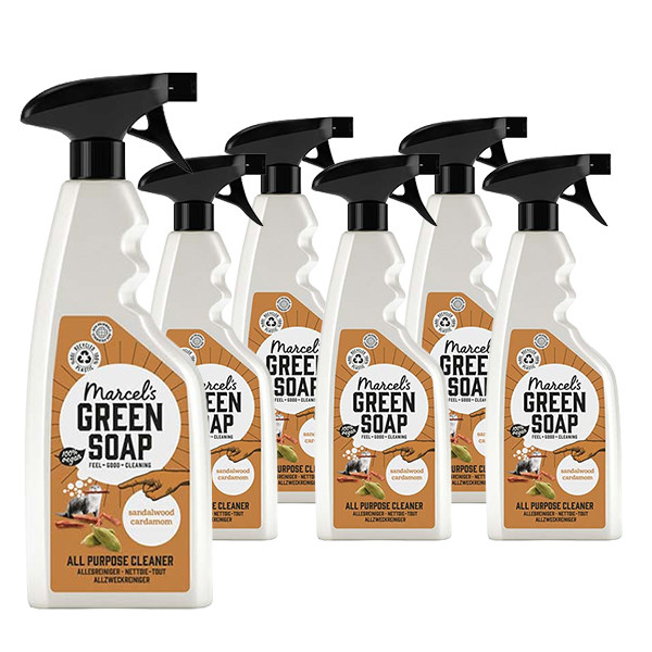 Aanbieding: 6x Marcel's Green Soap allesreiniger spray sandelhout en kardemom (500 ml) SMA00096 - 2