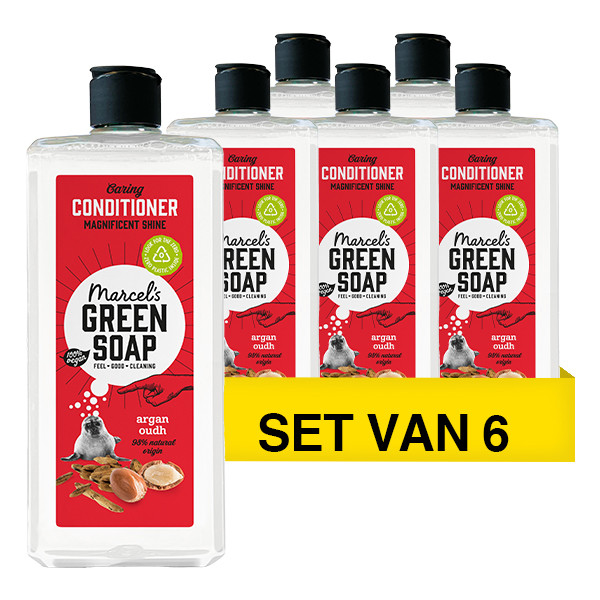 Marcel's Green Soap Aanbieding: 6x Marcel's Green Soap conditioner argan en oudh (300 ml)  SMA00296 - 1