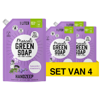 Aanbieding: Marcel’s Green Soap Lavendel & Rosemarijn Handzeep Navulling (4 stuks à 1000 ml) SMA00342