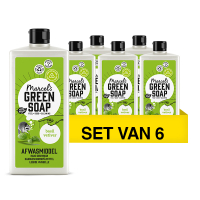 Marcel's Green Soap Aanbieding: Marcel's Green Soap Afwasmiddel Basilicum & Vetiver (6 flessen - 500 ml)  SMA00098