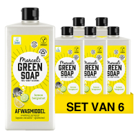 Aanbieding: Marcel's Green Soap Afwasmiddel Lemon & Bergamot (6 stuks à 500 ml) SMA00330