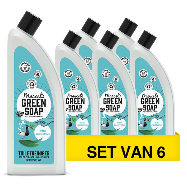 Aanbieding: Marcel's Green Soap Munt & Eucalyptus Toiletreiniger (6 stuks à 750 ml) SMA00334 - 1