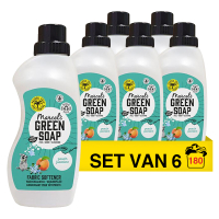 Marcel's Green Soap Aanbieding: Marcel's Green Soap Wasverzachter Perzik & Jasmijn (6 flessen - 180 wasbeurten)  SMA00280