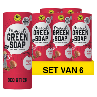 6 deodorant sticks van 40 gram