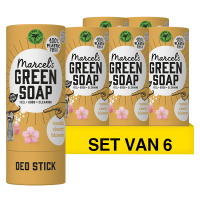 6 deodorant sticks van 40 gram