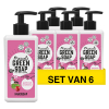 Aanbieding: Marcel's Green Soap handzeep Patchouli en Cranberry (6 flessen - 3000 ml)