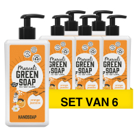 Marcel's Green Soap Aanbieding: Marcel's Green Soap handzeep Sinaasappel en Jasmijn (6 flessen - 3000 ml)  SMA00116