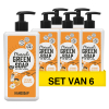 Aanbieding: Marcel's Green Soap handzeep Sinaasappel en Jasmijn (6 flessen - 3000 ml)