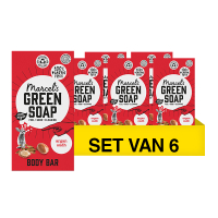 6 shower bars van 150 gram