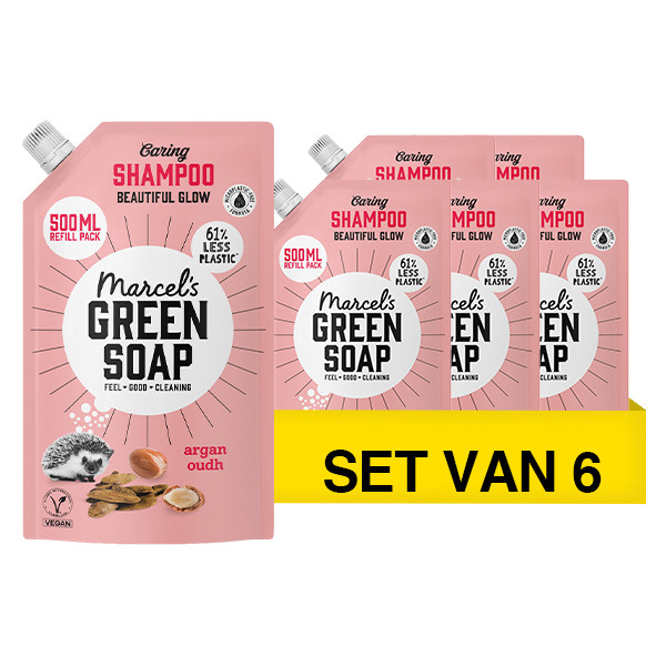 Aanbieding: Marcel's Greensoap Argan & Oudh Shampoo Navulling (6 stuks à 500 ml) SMA00346 - 1