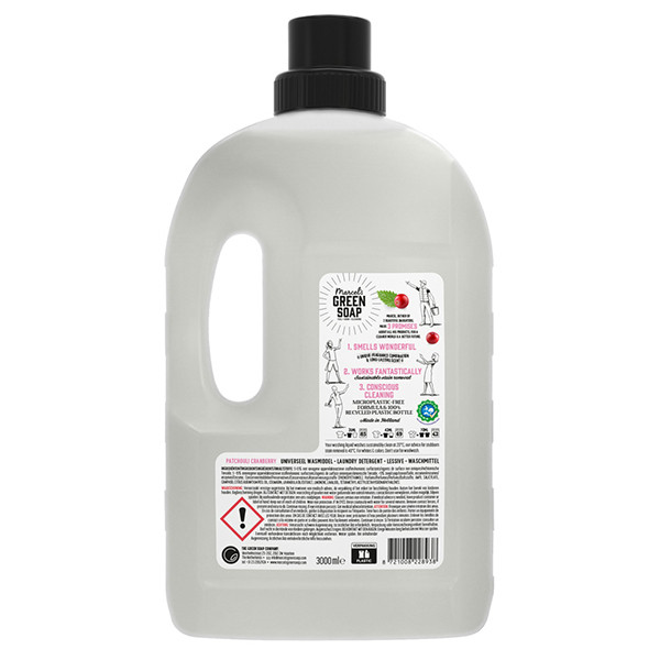 Marcel's Green Soap Patchouli & Cranberry Universeel Wasmiddel 3 liter (69 wasbeurten) SMA00337 - 2