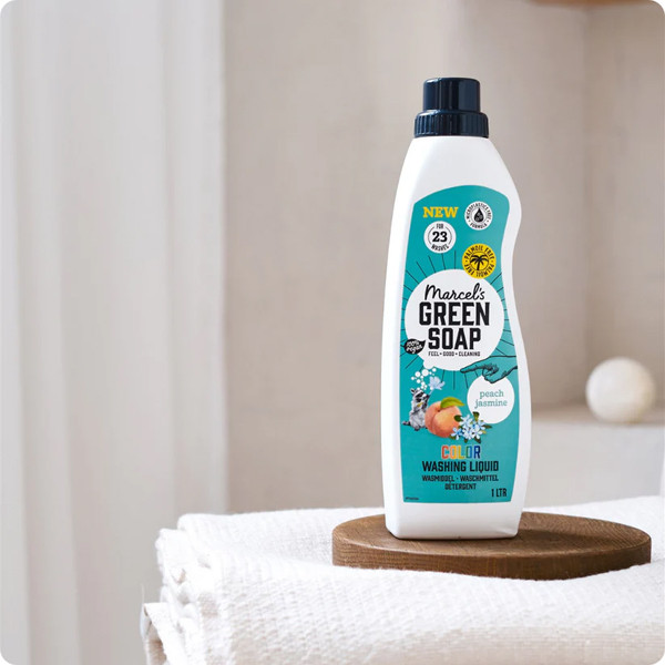Marcel's Green Soap Vloeibaar Wasmiddel Perzik & Jasmijn 1 liter (23 wasbeurten)  SMA00267 - 3