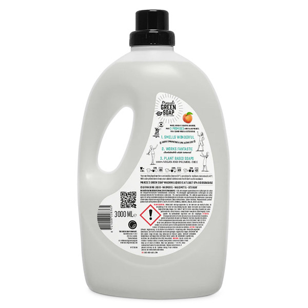 Marcel's Green Soap Vloeibaar Wasmiddel Perzik & Jasmijn 3 liter (69 wasbeurten)  SMA00271 - 3