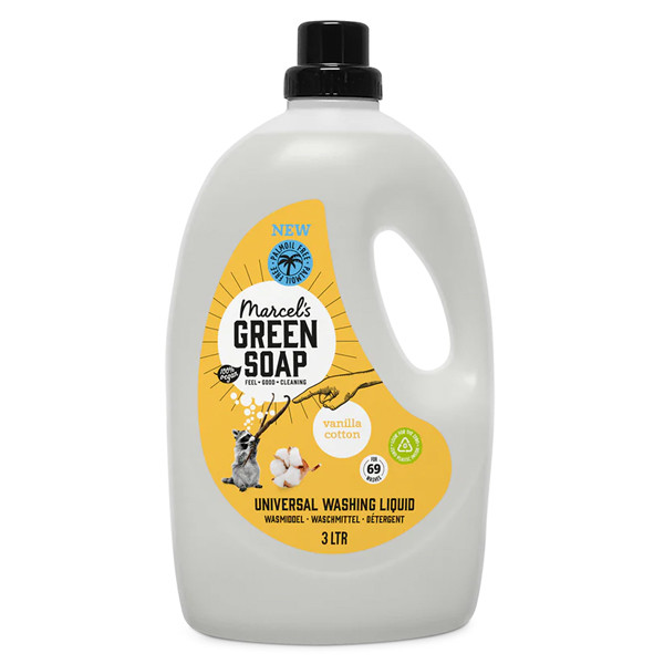Marcel's Green Soap Vloeibaar Wasmiddel Vanille & Katoen 3 liter (69 wasbeurten) SMA00269 - 1
