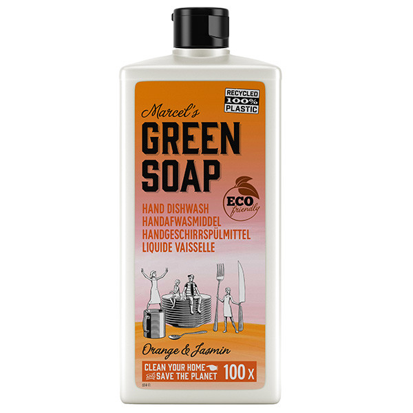 Marcel's Green Soap afwasmiddel sinaasappel en jasmijn (500 ml)  SMA00012 - 1
