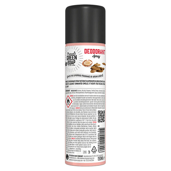 Marcel's Green Soap deodorant spray Argan en Oudh (150 ml)  SMA00309 - 2