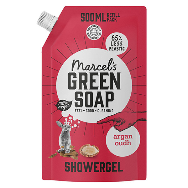 Marcel's Green Soap douchegel navulling argan en oudh (500 ml)  SMA00089 - 1