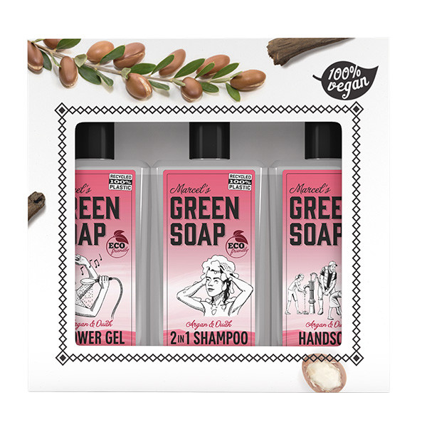 Marcel's Green Soap geschenkset Argan en Oudh  SMA00074 - 1