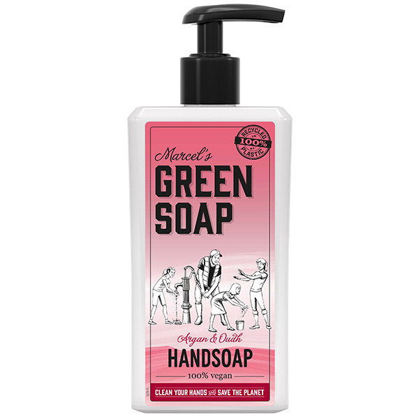 Marcel's Green Soap handzeep argan en oudh (500 ml)  SMA00035 - 1