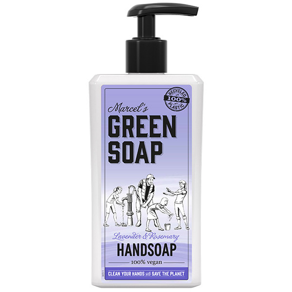 Marcel's Green Soap handzeep lavendel en rozemarijn (250 ml)  SMA00016 - 1