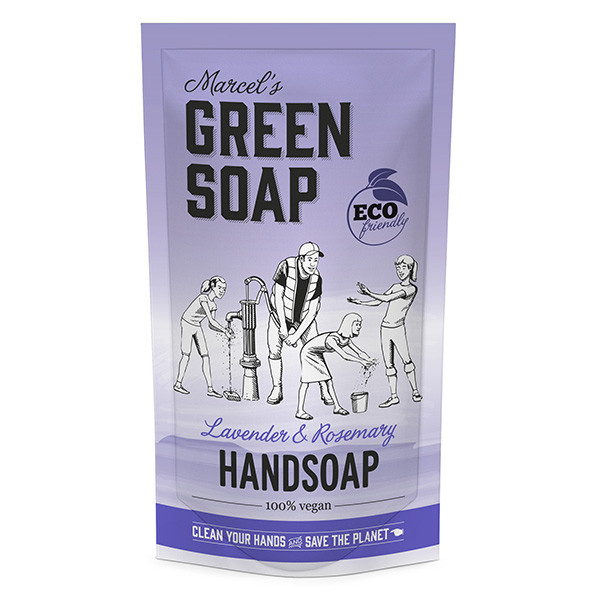 Marcel's Green Soap handzeep navulling lavendel en rozemarijn (500 ml)  SMA00039 - 1