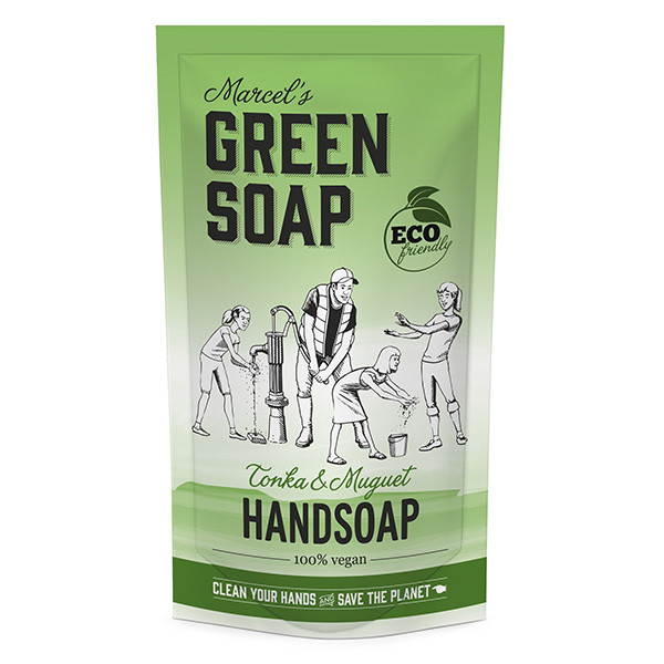 Marcel's Green Soap handzeep navulling tonka en muguet (500 ml)  SMA00043 - 1