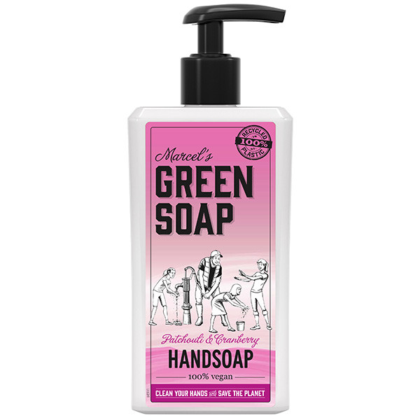 Marcel's Green Soap handzeep patchouli en cranberry (250 ml)  SMA00018 - 1