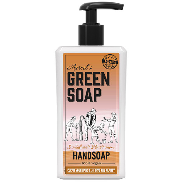 Marcel's Green Soap handzeep sandelhout en kardemom (250 ml)  SMA00017 - 1