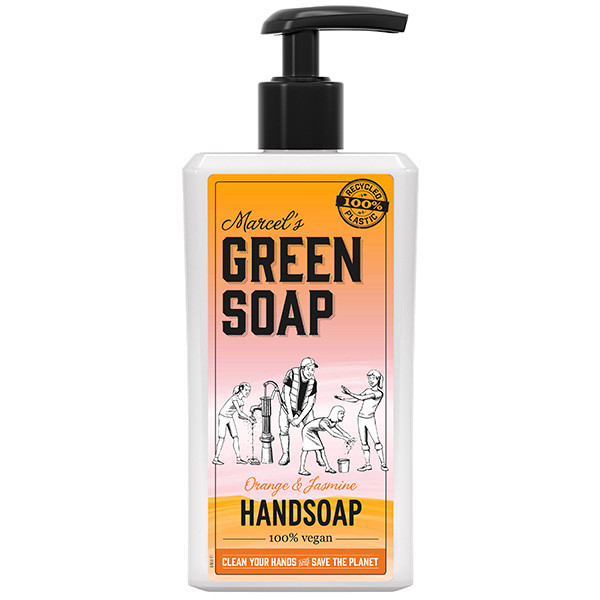 Marcel's Green Soap handzeep sinaasappel en jasmijn (500 ml)  SMA00033 - 1