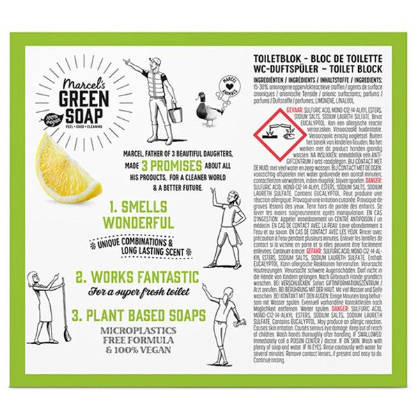 Marcel's Green Soap toiletblok Citroen en Gember (35 gram)  SMA00263 - 2