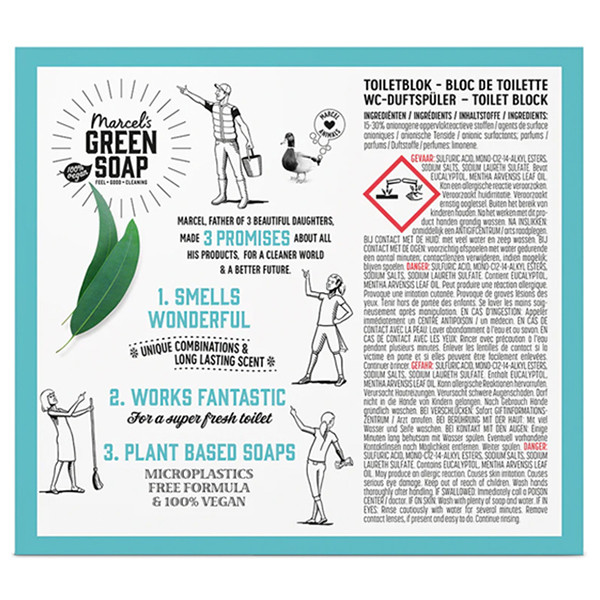 Marcel's Green Soap toiletblok Munt en Eucalyptus (35 gram)  SMA00265 - 2