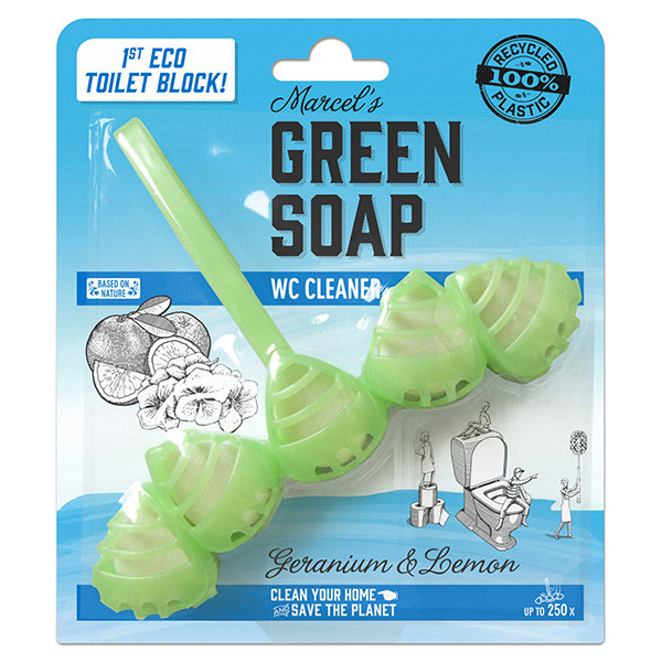 Marcel's Green Soap toiletblokjes geranium en citroen (55 gram)  SMA00028 - 1