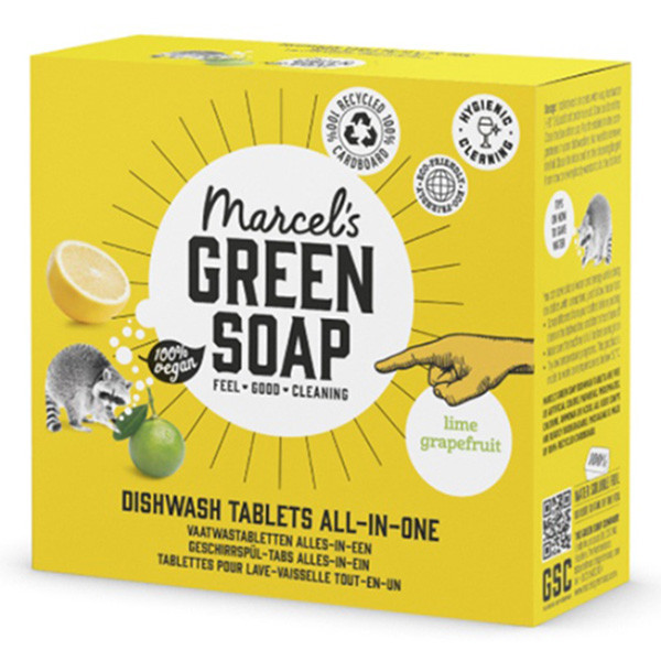 Marcel's Green Soap vaatwastabletten all-in-one (25 tabletten)  SMA00138 - 1